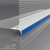 LIKOV VLTU lišta s přiznanou okapnicí a sklovláknitou tkaninou 100/100mm délka 2m